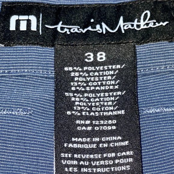 Men's Travis Mathew Golf Shorts Blue Size 38 - Picture 5 of 5